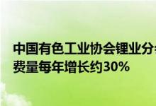 中国有色工业协会锂业分会张江峰：预计世界锂的产量与消费量每年增长约30%