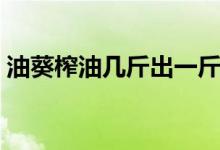 油葵榨油几斤出一斤（油葵榨油几斤出一斤）