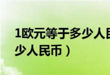 1欧元等于多少人民币最新的（1欧元等于多少人民币）