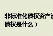 非标准化债权资产涉及到哪些风险（非标准化债权是什么）