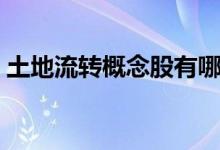 土地流转概念股有哪些（相关概念股票一览）