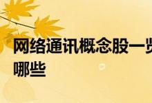 网络通讯概念股一览网络通讯概念上市公司有哪些