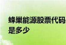 蜂巢能源股票代码是多少 蜂巢能源股票代码是多少 
