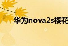  华为nova2s樱花粉金明日卖粉少女心 