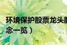 环境保护股票龙头股有哪些（环境保护股票概念一览）