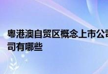 粤港澳自贸区概念上市公司一览2022年粤港澳自贸区上市公司有哪些