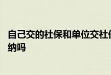 自己交的社保和单位交社保有什么区别 社保可以个人自己缴纳吗 