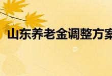 山东养老金调整方案2022出来吗 你知道吗 