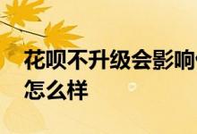 花呗不升级会影响借呗额度吗 花呗不升级会怎么样