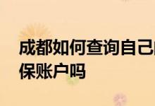 成都如何查询自己的社保账户 去社保局查社保账户吗 