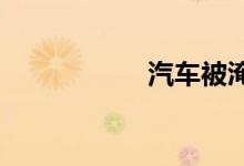  汽车被淹到车轮中心 