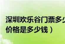 深圳欢乐谷门票多少钱一张（深圳欢乐谷门票价格是多少钱）