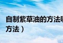 自制紫草油的方法哪种效果好（自制紫草油的方法）