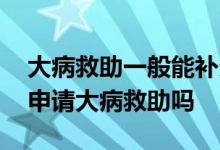 大病救助一般能补多少 新农合报销后还可以申请大病救助吗 