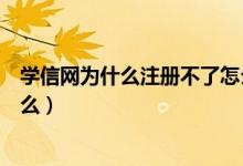 学信网为什么注册不了怎么办（学信网注册不了的原因是什么）