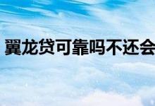 翼龙贷可靠吗不还会起诉吗（翼龙贷可靠吗）