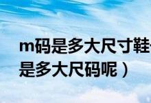 m码是多大尺寸鞋子（鞋子的M码和l码说的是多大尺码呢）