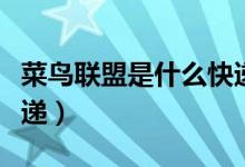 菜鸟联盟是什么快递公司（菜鸟联盟是什么快递）