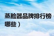 蒸脸器品牌排行榜（蒸脸器的好处和坏处都有哪些）