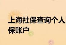 上海社保查询个人账户怎么查 在哪查个人社保账户 