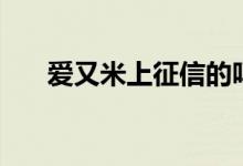 爱又米上征信的吗（爱又米上征信吗）