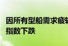 因所有型船需求疲软波罗的海整体干散货运价指数下跌