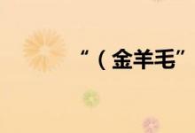 “（金羊毛”有什么传奇故事）