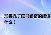 形容孔子读书勤奋的成语有哪些（形容孔子读书勤奋的成语什么）