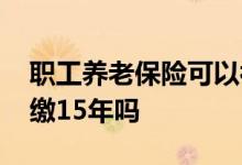 职工养老保险可以补交吗 养老金能一次性补缴15年吗 