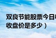双良节能股票今日收盘价（双良节能600481收盘价是多少）