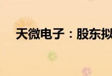 天微电子：股东拟减持不超3%公司股份