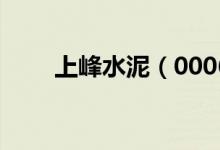 上峰水泥（000672）股票预测统计