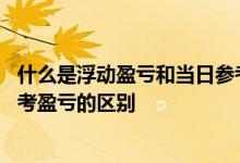什么是浮动盈亏和当日参考盈亏 股票中的浮动盈亏与当日参考盈亏的区别