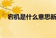 宕机是什么意思新闻（宕机是什么意思）