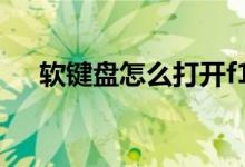 软键盘怎么打开f12（软键盘怎么打开）