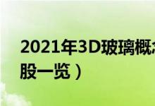 2021年3D玻璃概念股有那些（3D玻璃龙头股一览）