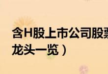 含H股上市公司股票有哪些（含H股上市公司龙头一览）