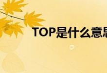 TOP是什么意思（是什么意思啊）