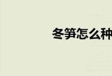 冬笋怎么种（冬笋怎么剥）