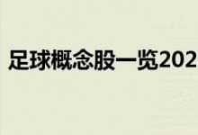 足球概念股一览2022年足球概念股票有哪些