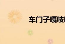  车门子嘎吱嘎吱响怎么回事 
