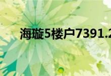  海璇5楼户7391.2万 名铸1.08亿沽1伙 