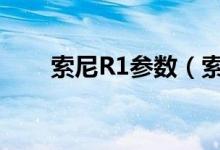 索尼R1参数（索尼r1价格是多少钱）