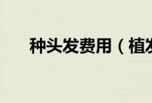 种头发费用（植发大概要多少钱一根）