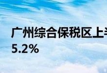 广州综合保税区上半年进出口总值同比增长55.2%