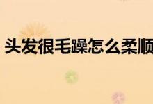 头发很毛躁怎么柔顺（头发很毛躁怎么处理）