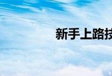  新手上路技巧及注意事项 