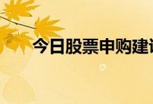 今日股票申购建议 股票申购什么意思