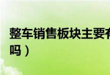 整车销售板块主要有哪些上市公司（你了解过吗）