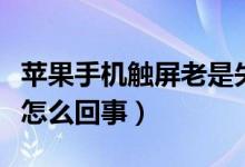 苹果手机触屏老是失灵（苹果手机触屏失灵是怎么回事）